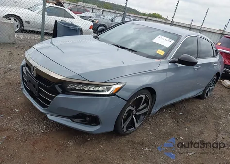 2022 Honda Accord Sport из США, поврежденный, VIN 1HGCV1F3XNA106450